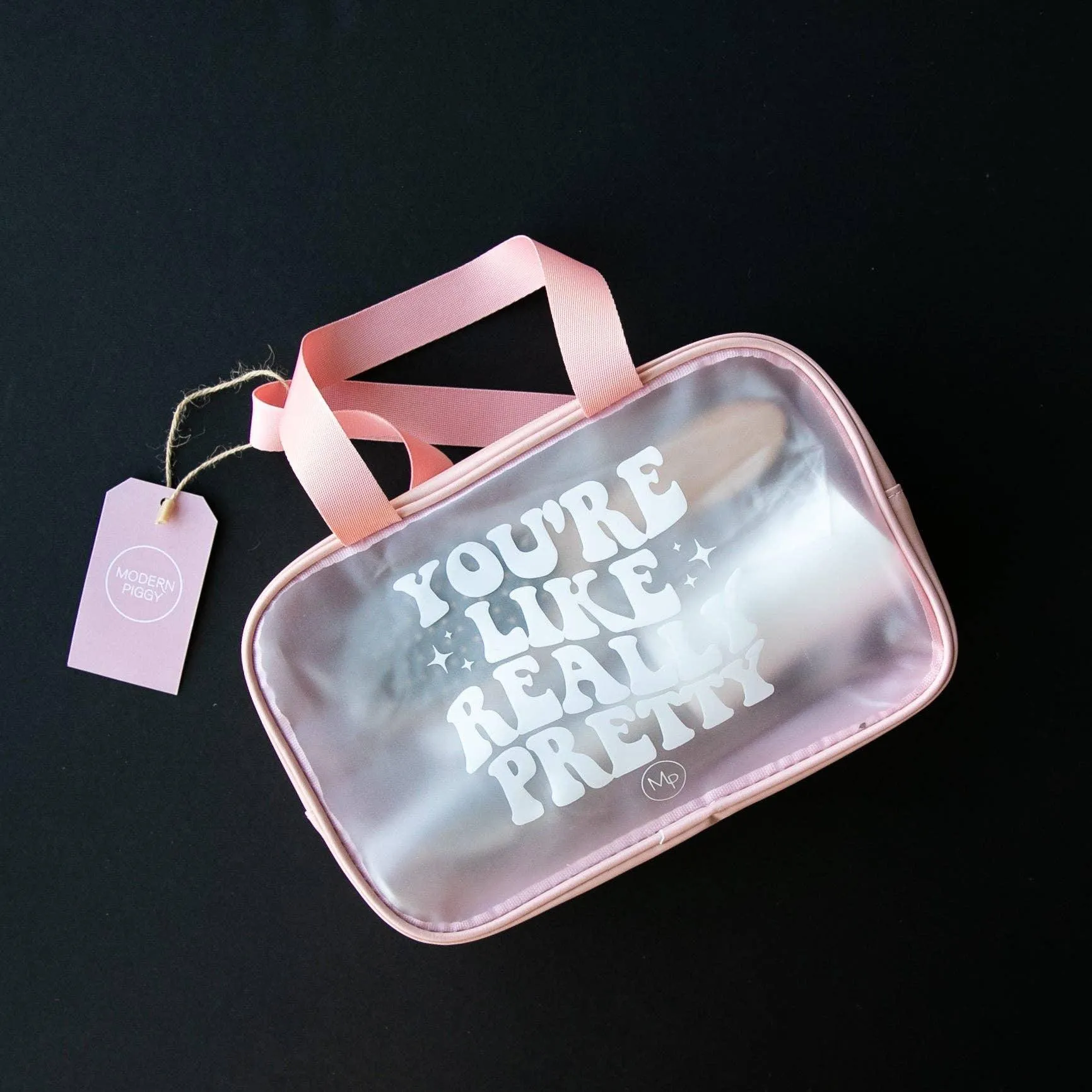 Cosmetic Bag | You're Like Really Pretty - Large | Modern Piggy