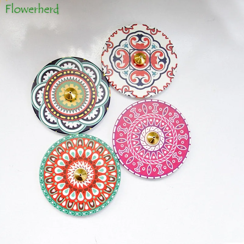Creative Colour Printed Incense Burner Ceramic Incense Holder Middle East Arabesque Incense Holder Incense Burners