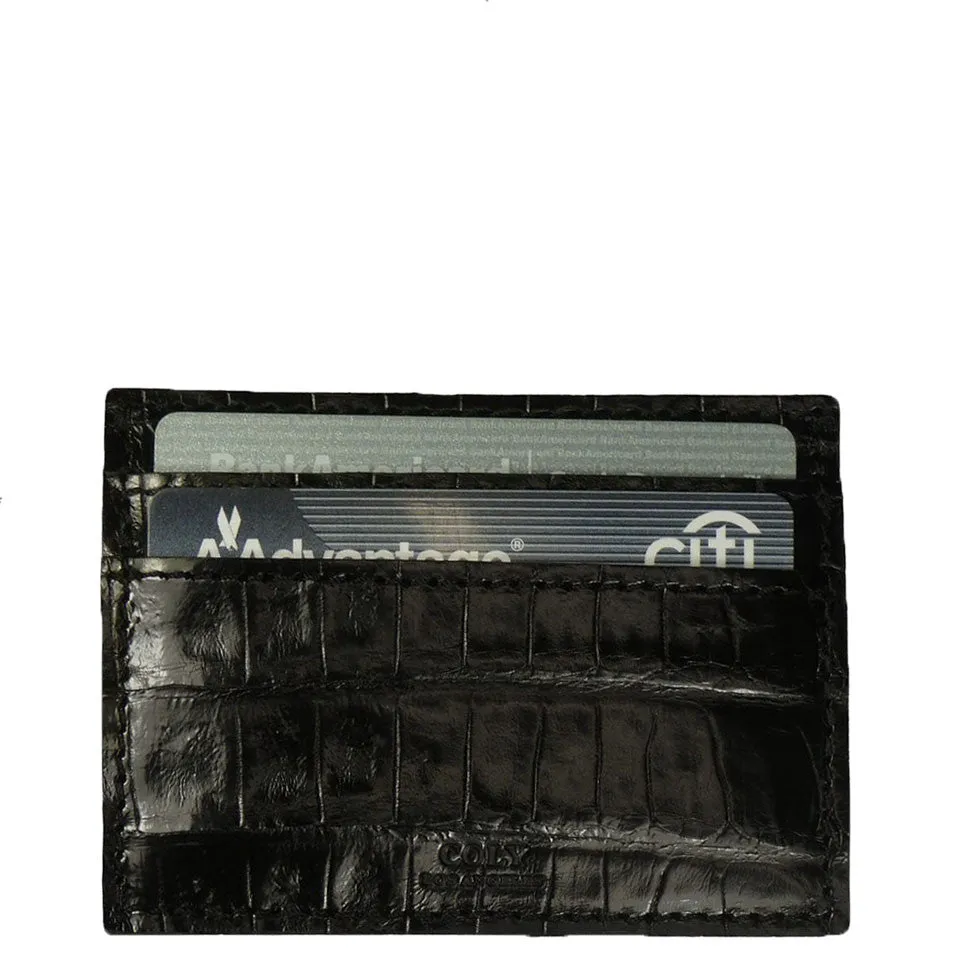 Credit Card Holder in Crocodile