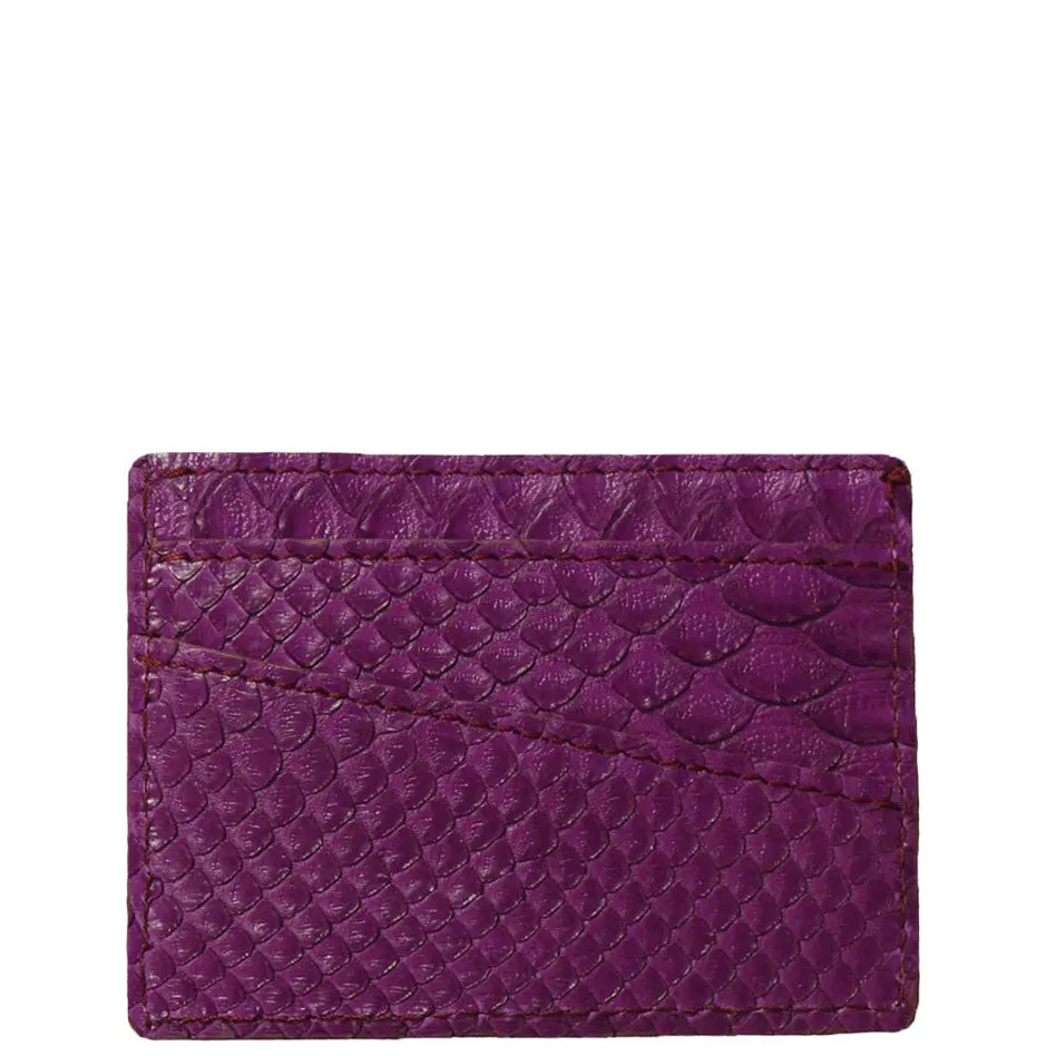 Credit Card Holder in Snakeskin