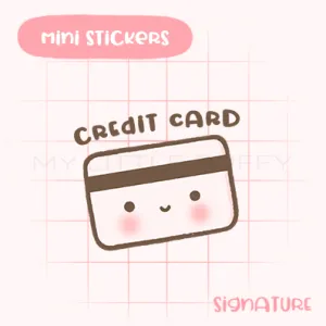 Credit Card Planner Sticker