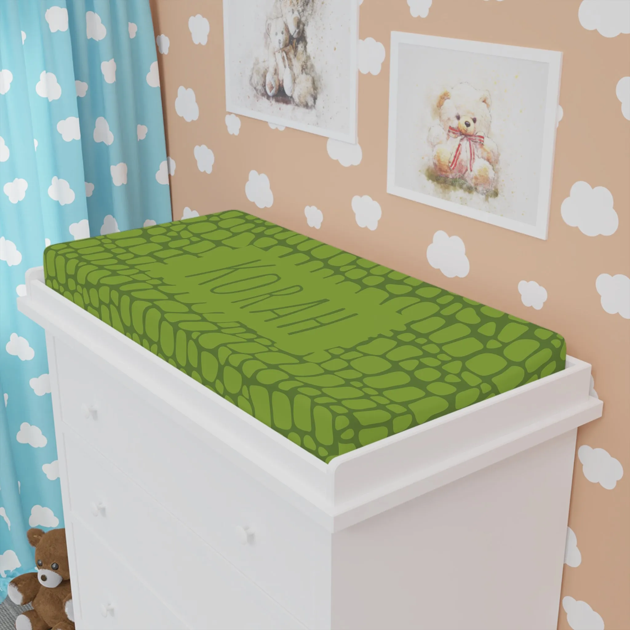 Croc Changing Pad Cover(INCLUDE CUSTOM NAME & FONT OPTION IN NOTES AT CHECKOUT)