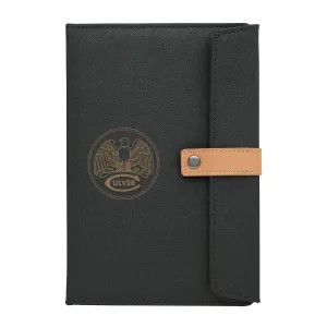 Culver Academies Two-Tone Journal with Leather Closure - Black