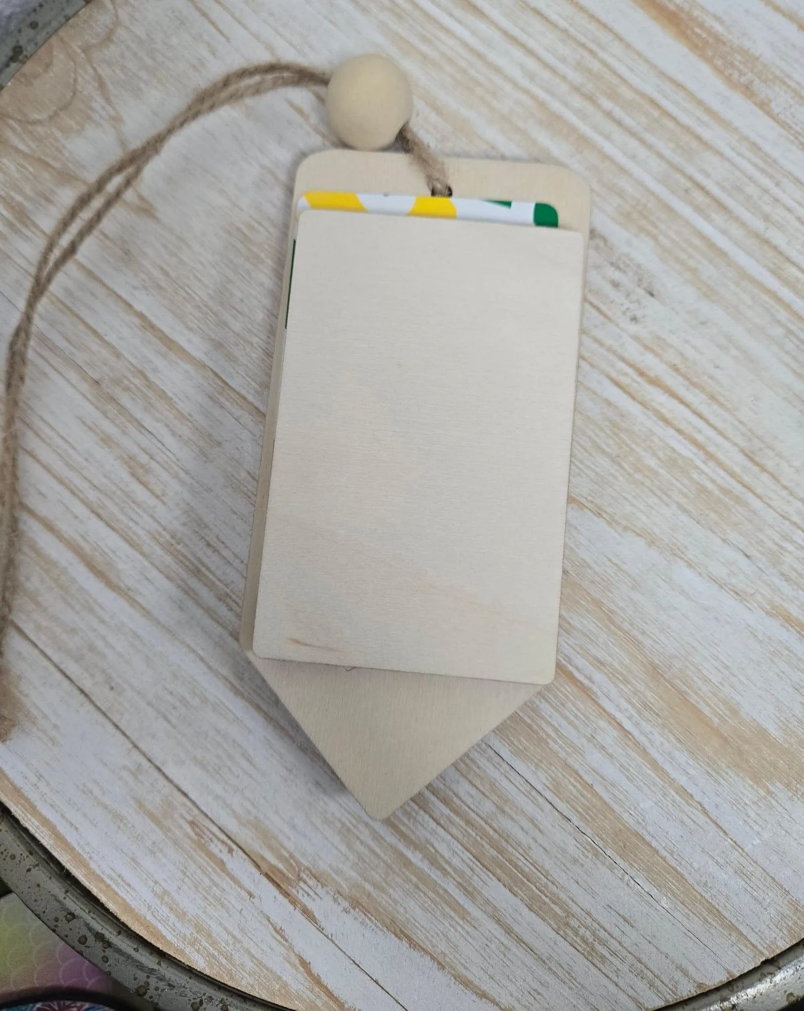 Custom Gift Card Pencil Ornament