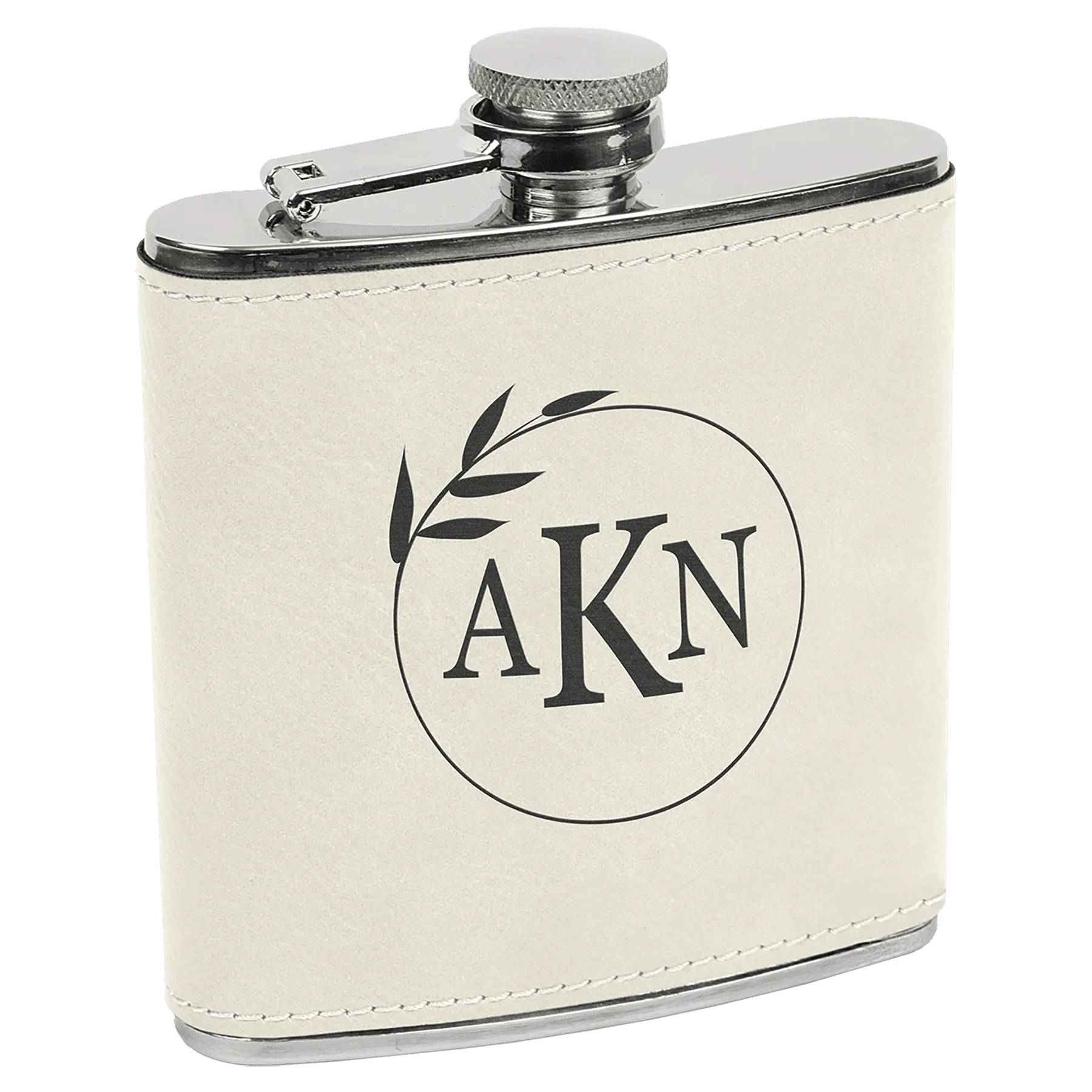 Customizable Leatherette Flask