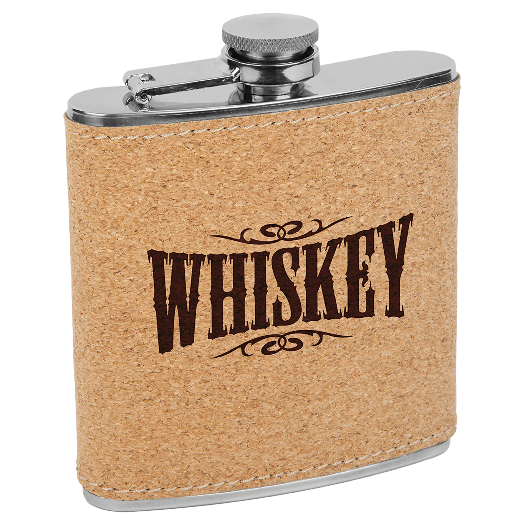 Customizable Leatherette Flask