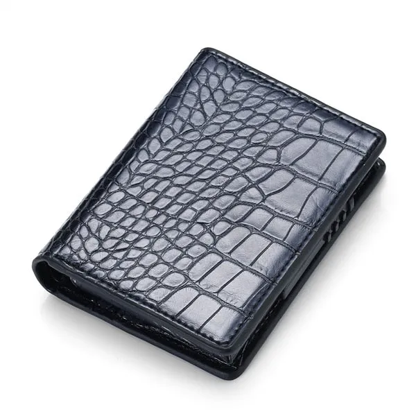 Cyflymder Men Credit Card Holders  Fashion Business RFID Credit Card Aluminium Case Automatic Bank Card Purse Smart Mini Wallets