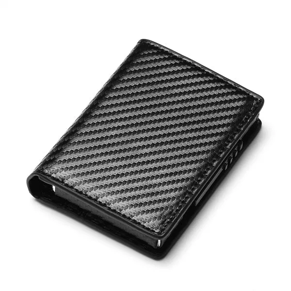 Cyflymder Men Credit Card Holders  Fashion Business RFID Credit Card Aluminium Case Automatic Bank Card Purse Smart Mini Wallets
