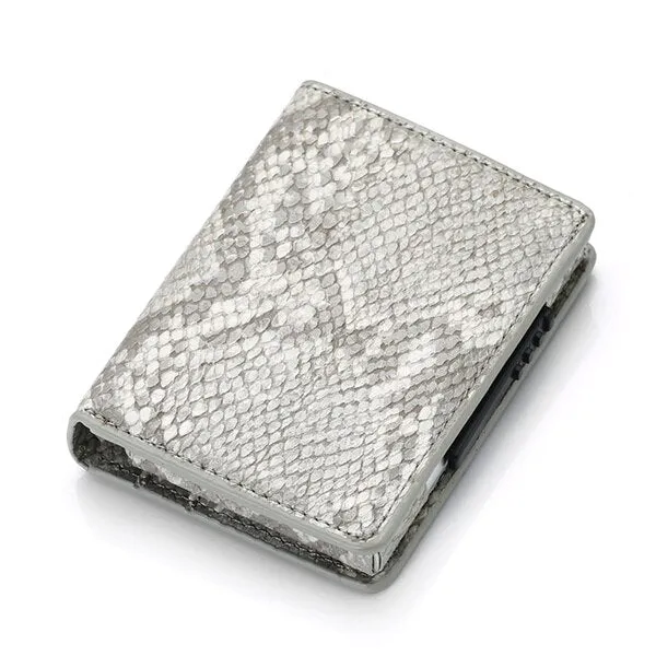 Cyflymder Men Credit Card Holders  Fashion Business RFID Credit Card Aluminium Case Automatic Bank Card Purse Smart Mini Wallets