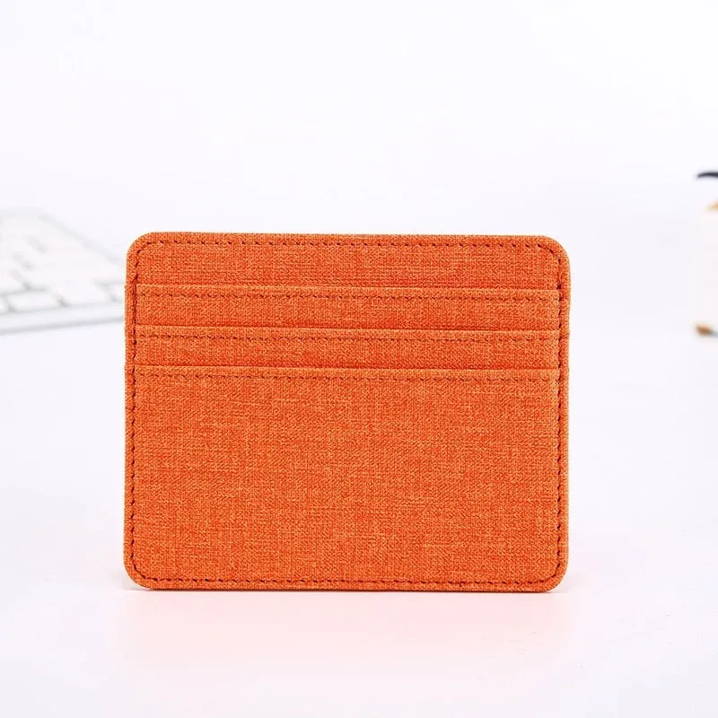 Cyflymder New Multi Slot Artificial Pu Credit Card Case Mini Id Card Holder Small Purse for Man Women Slim Wallet Card Bag Cardholder