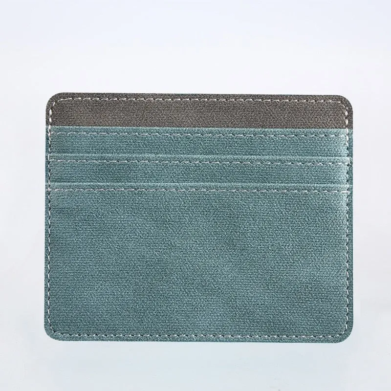 Cyflymder New Multi Slot Artificial Pu Credit Card Case Mini Id Card Holder Small Purse for Man Women Slim Wallet Card Bag Cardholder