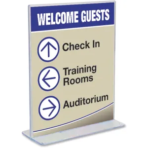 Deflecto Superior Image Stand-Up Sign Holder
