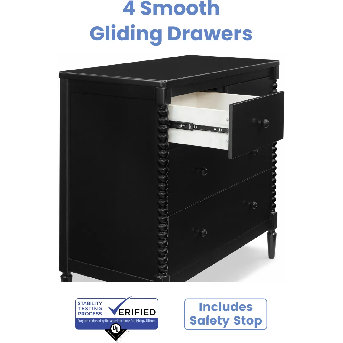 Delta Children Saint 4-Drawer Dresser With Changing Top