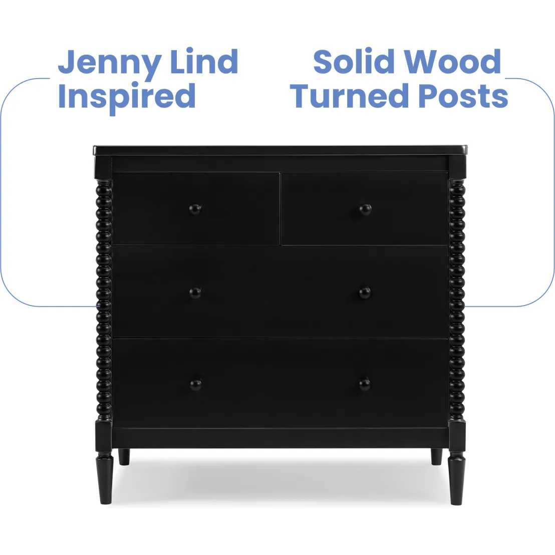 Delta Children Saint 4-Drawer Dresser With Changing Top