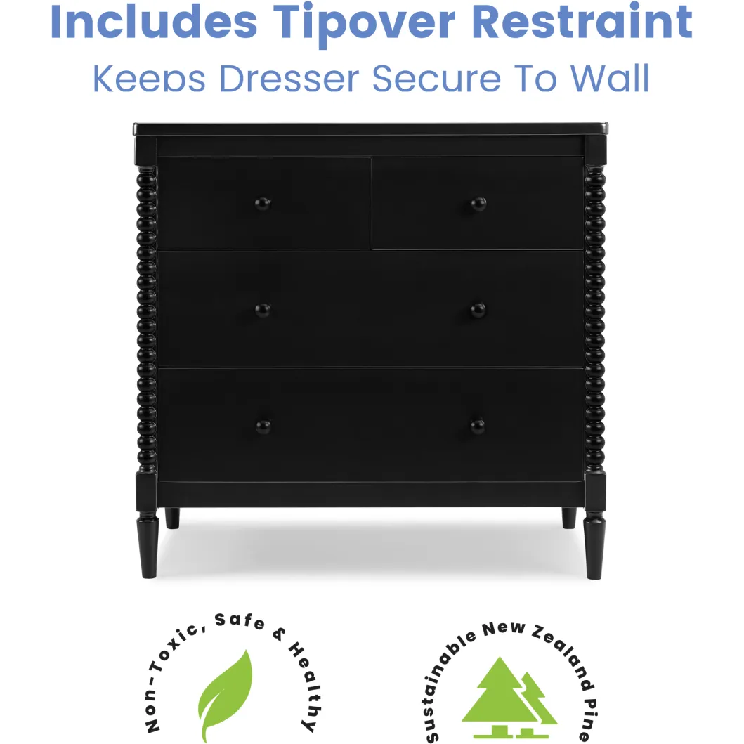 Delta Children Saint 4-Drawer Dresser With Changing Top