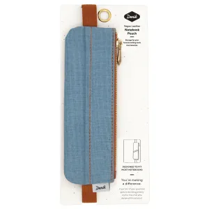 Denim Distressed Notebook Pouch