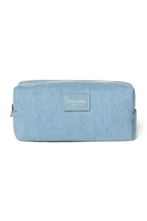 Denim Solid Pouch