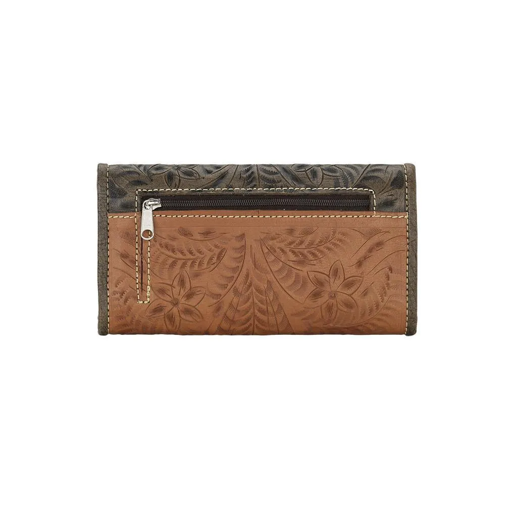 Desert Wildflower Ladies Tri-Fold Wallet