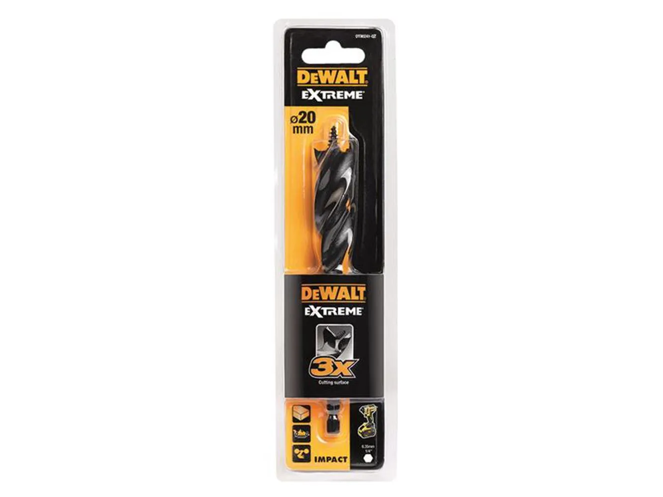 Dewalt Power Tools Extreme Tri-Flute Spade Bit 20 X 152Mm