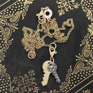 Diamond & Gold Keys Pendant by Marroni