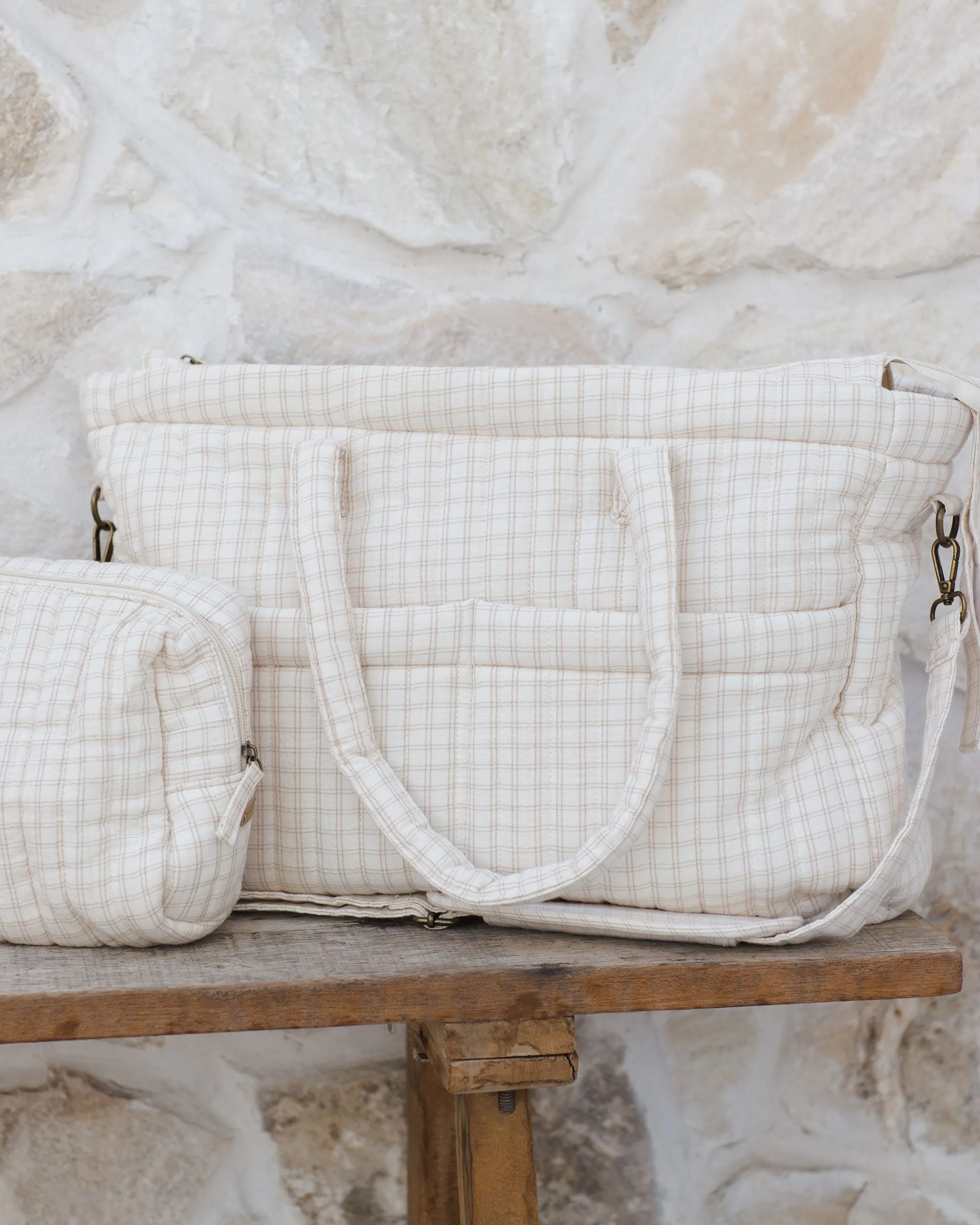 Diaper Bag   Changing Pad Set | Oat Check