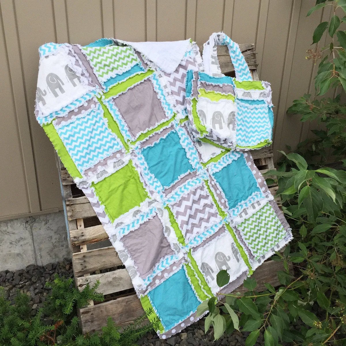 Diaper Bag Pattern Rag Quilt Style - Instant Download