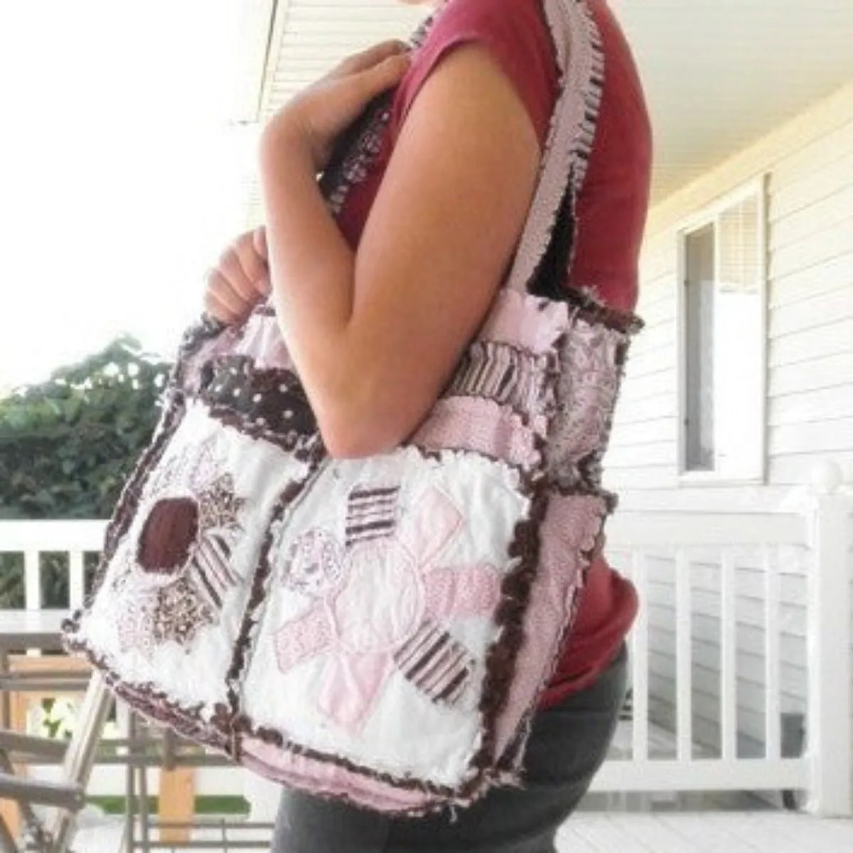 Diaper Bag Pattern Rag Quilt Style - Instant Download