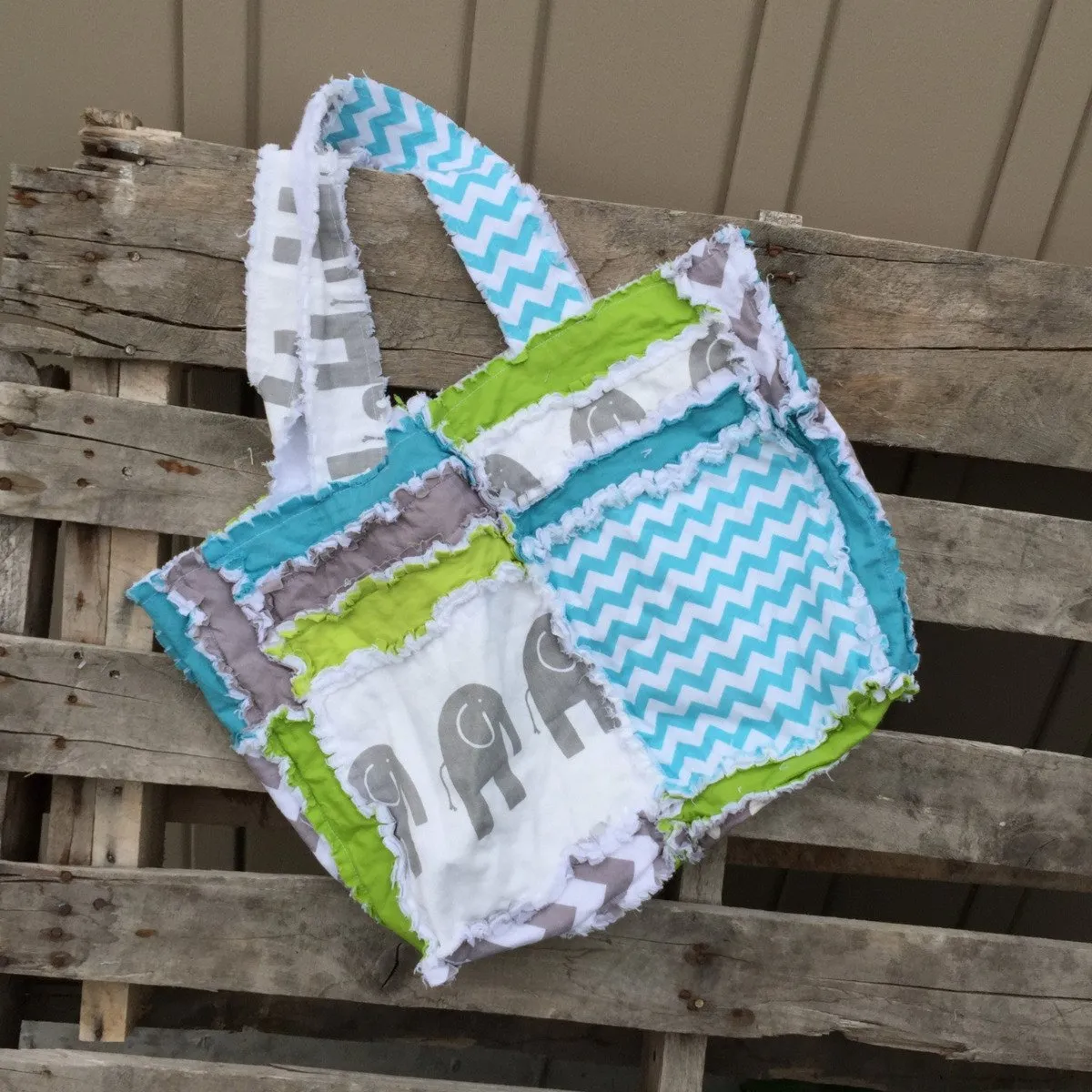 Diaper Bag Pattern Rag Quilt Style - Instant Download
