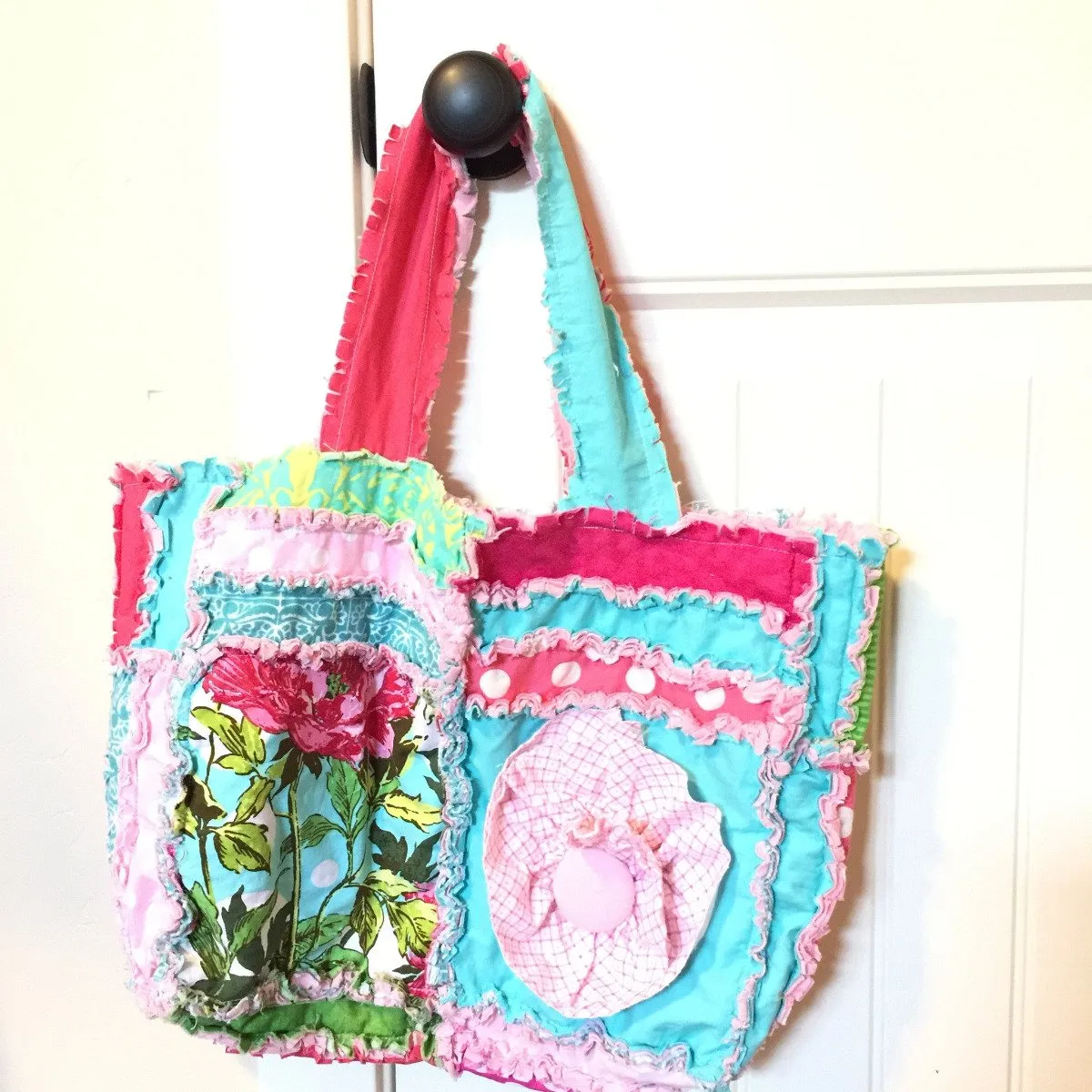 Diaper Bag Pattern Rag Quilt Style - Instant Download