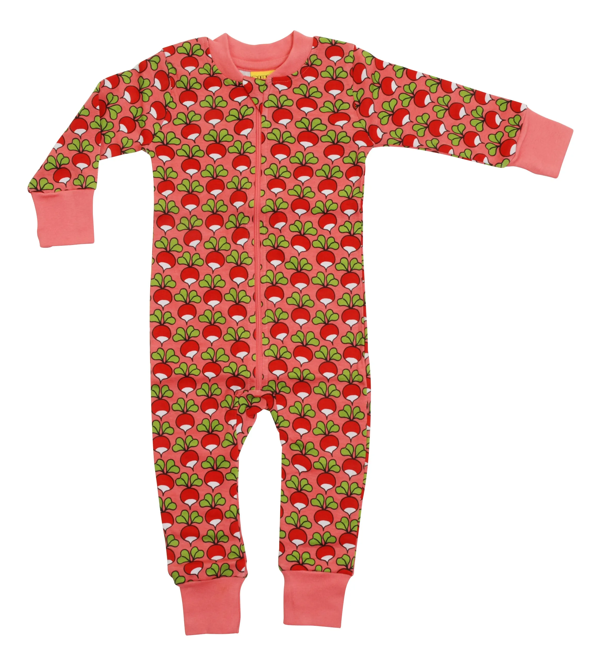 Duns Sweden Long Sleeved Long Leg Zip Suit Tea Rose Radish
