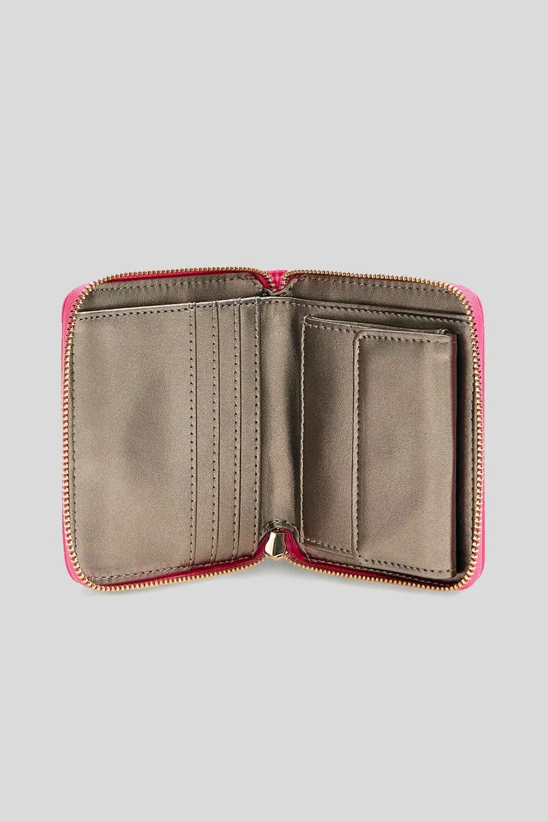 Eco Gemma SLG Small Zip Around - Vivid Rose