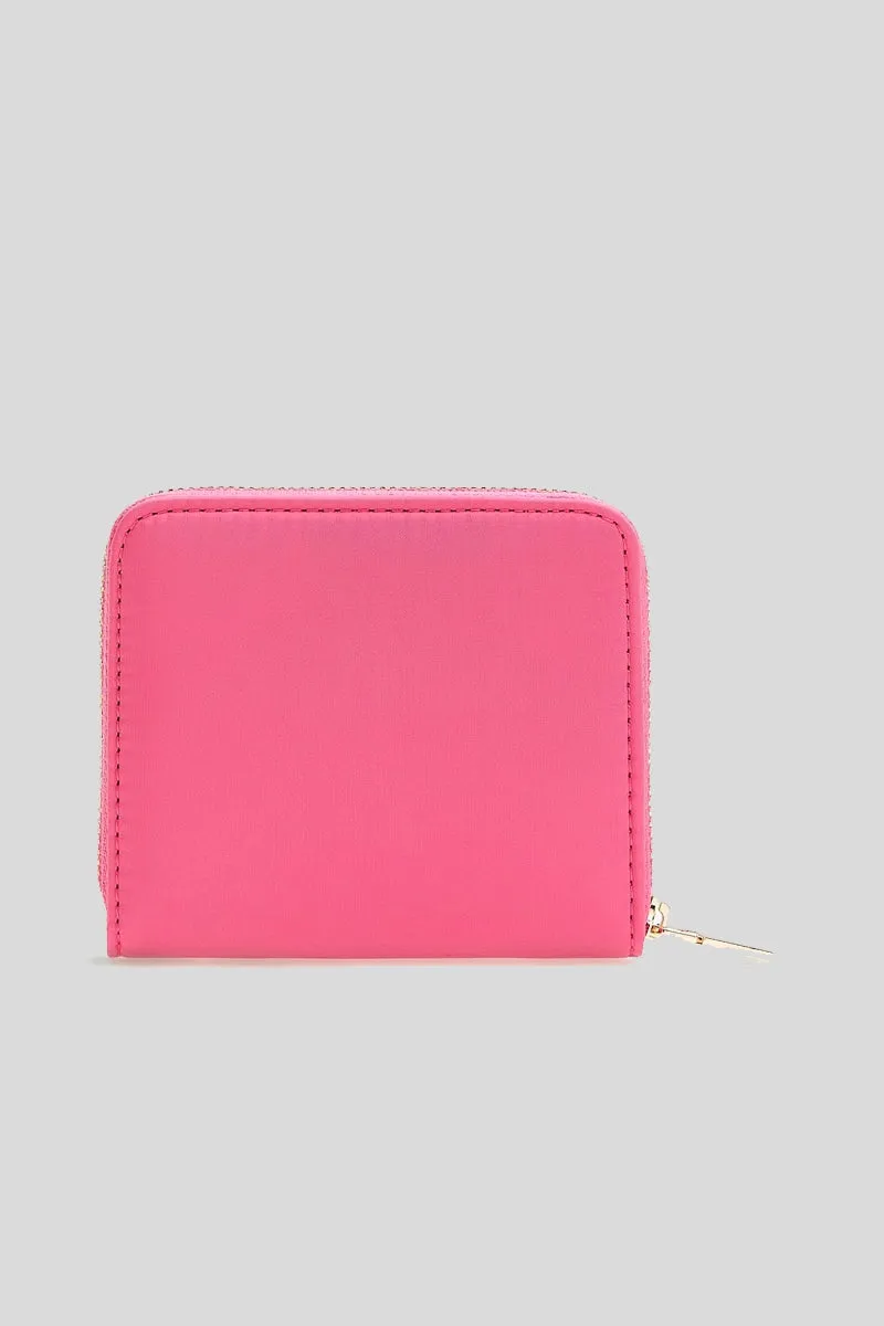 Eco Gemma SLG Small Zip Around - Vivid Rose