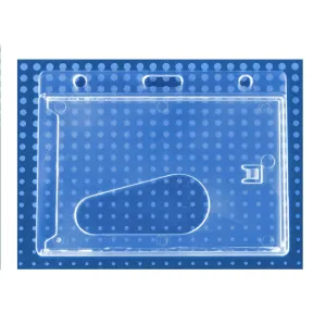 Economy Crystal Clear Horizontal Side-Load Badge Holder, 3.38" x 2.13" (50/Pack)