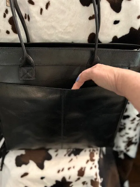 ECOTORIE BLEU SOUTHWEST NATIVE AMERICAN LEATHER Blanket Bag