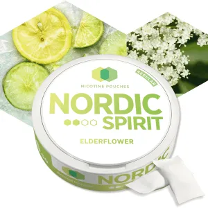 ELDERFLOWER NICOTINE POUCHES BY NORDIC SPIRIT