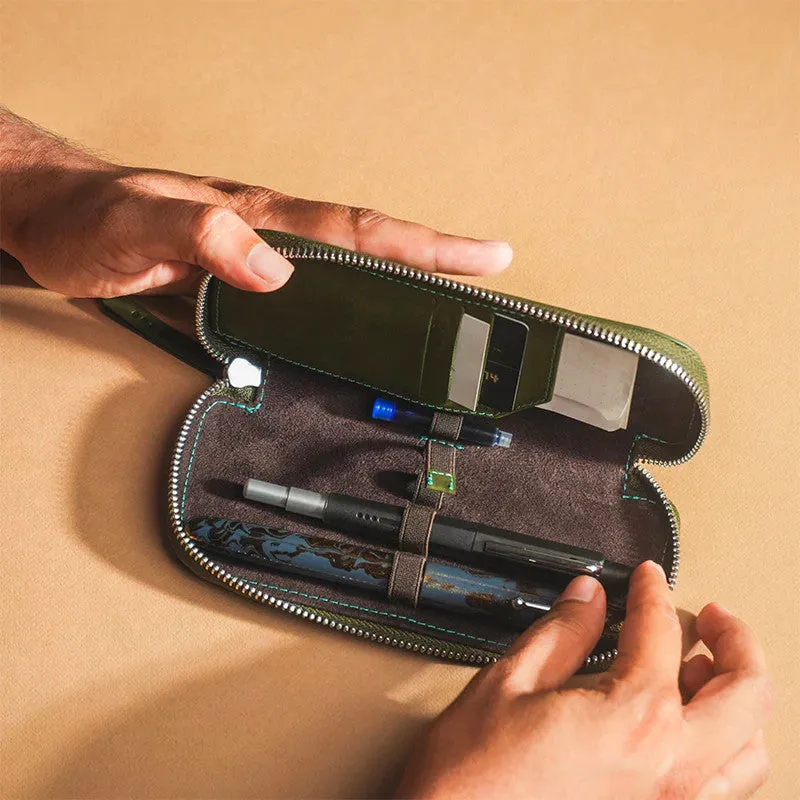 Endless Companion Adjustable Pen Pouch Green - 3 Pens