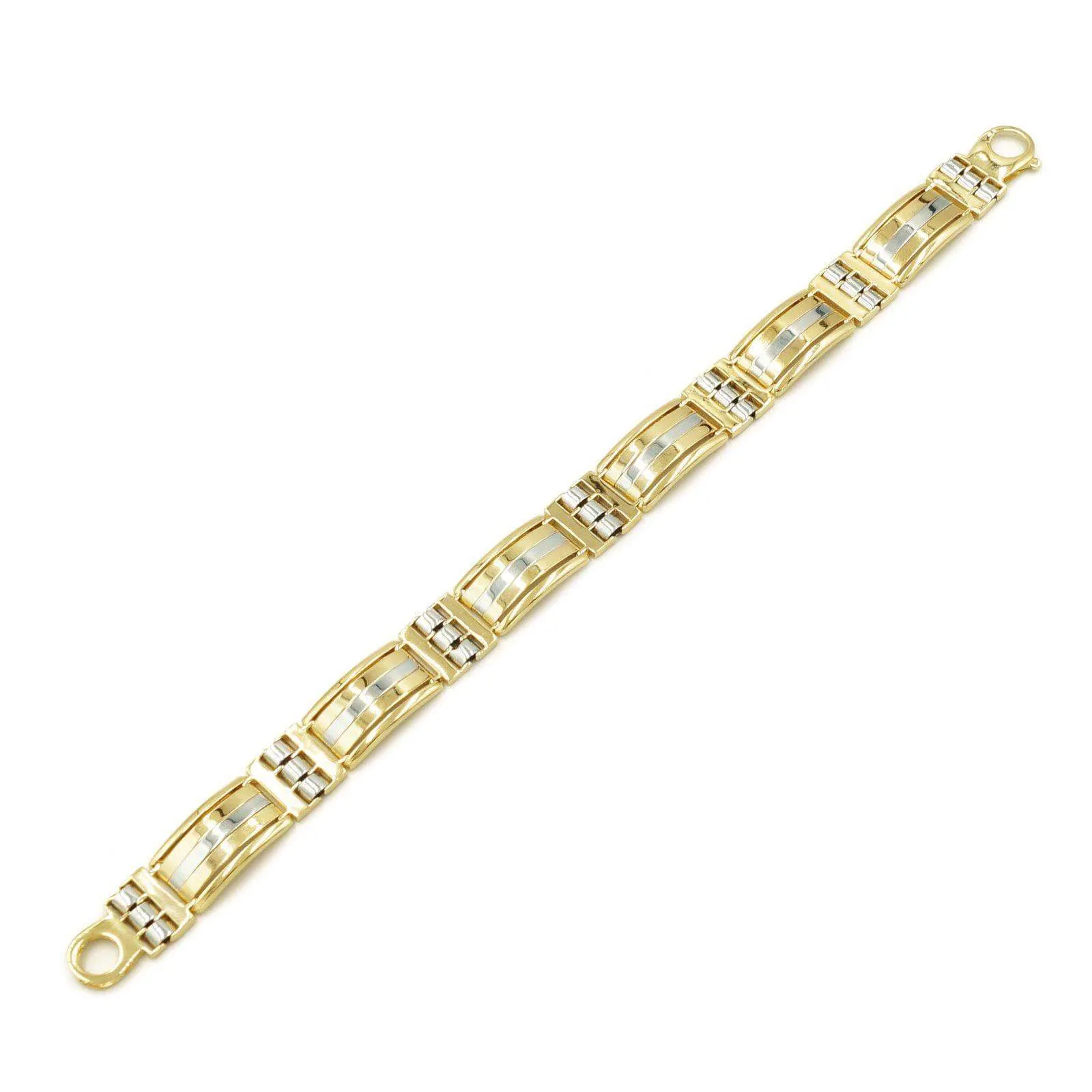 Fancy Link Bracelet in 14Kt Gold