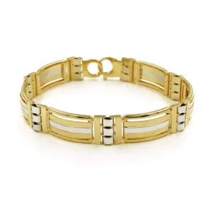 Fancy Link Bracelet in 14Kt Gold
