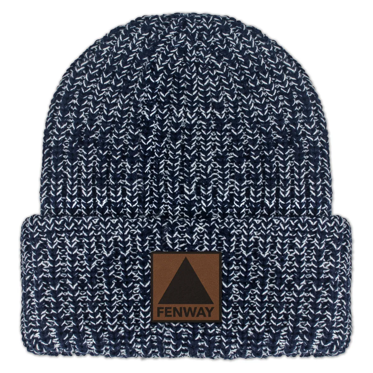 Fenway Leather Patch Chunky Knit