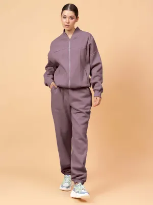 Fitkin Women Lavender CloudFit Fleece Jogger