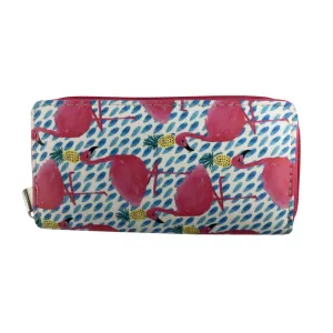 Flamingo mix print wallet