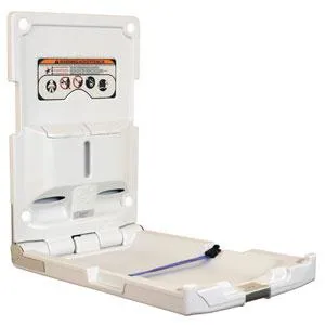 Foundations Baby Changing Station Polyethylene Vertical Surface Mount
