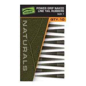 FOX Edges Naturals Power Grip Naked line tail rubbers size 7 x 10