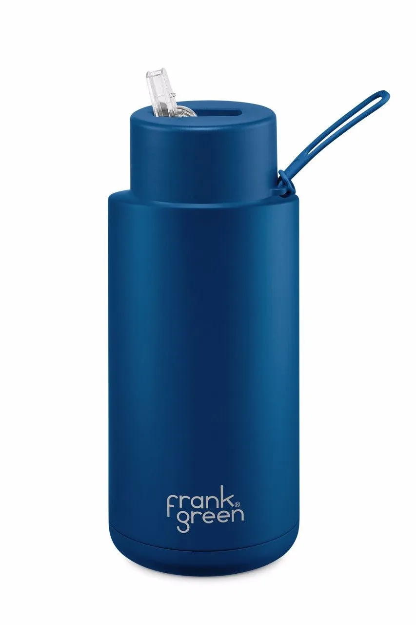 FRANK GREEN  34oz / 1000ml Ceramic Reusable Bottle - Deep Ocean