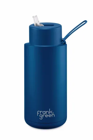 FRANK GREEN  34oz / 1000ml Ceramic Reusable Bottle - Deep Ocean