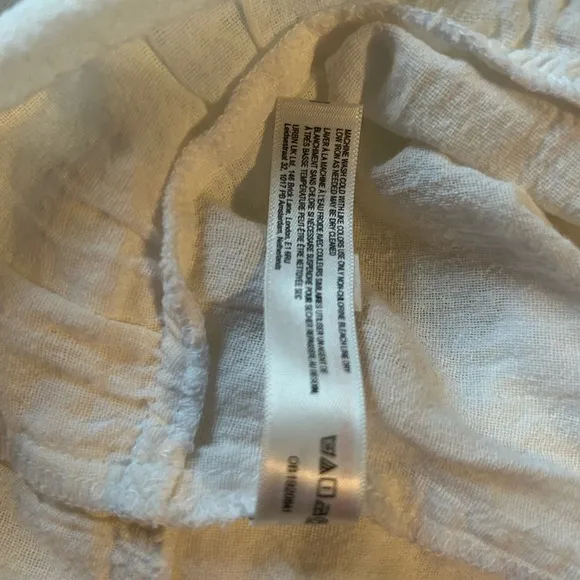 Free People White Cha Cha Convertible Top/Skirt Womans Sz L