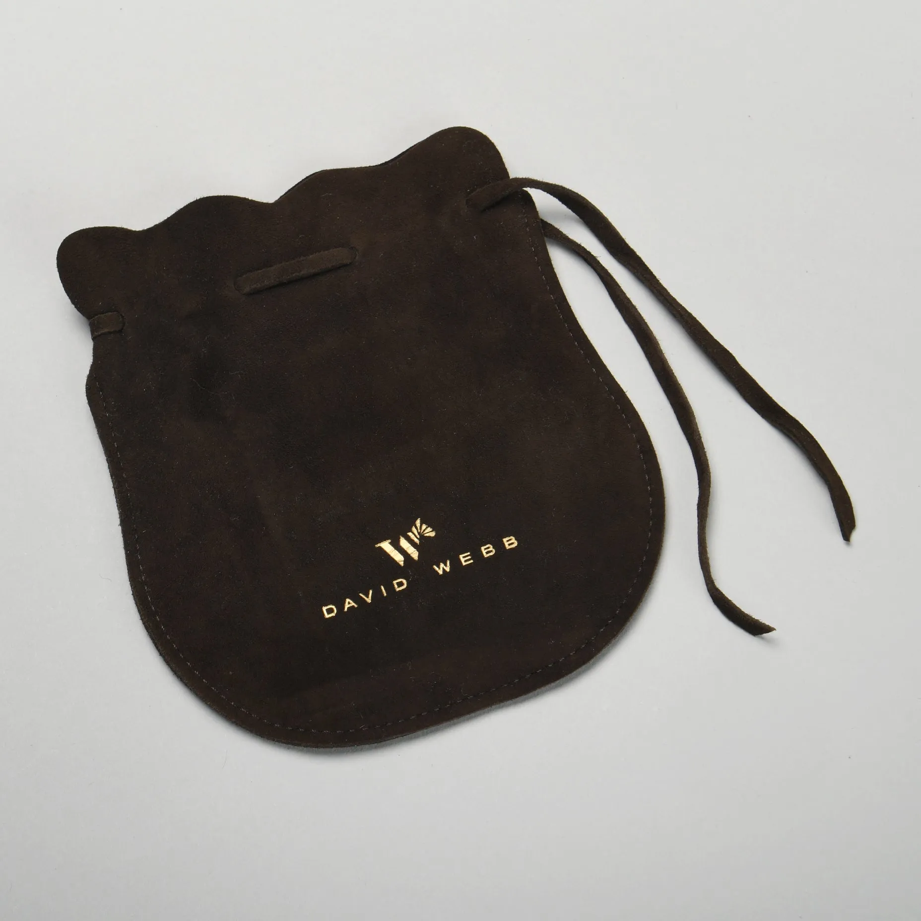 Genuine Leather Suede Drawstring Pouches