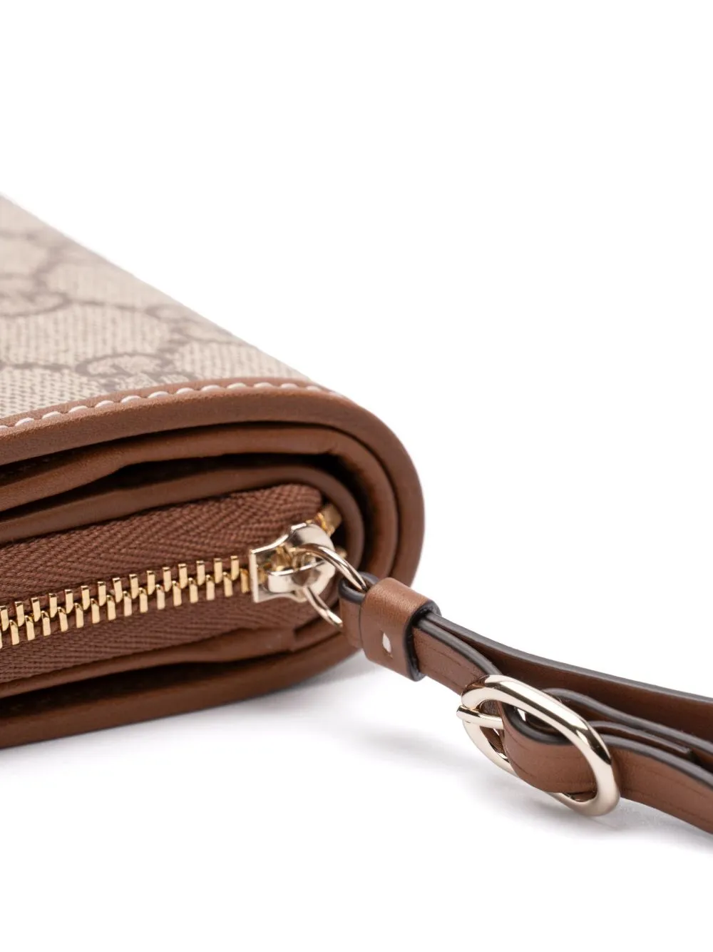 Gg emblem zipped wallet