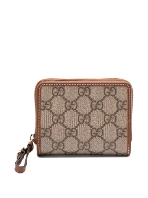 Gg emblem zipped wallet
