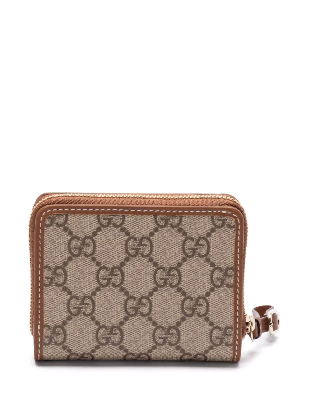 Gg emblem zipped wallet
